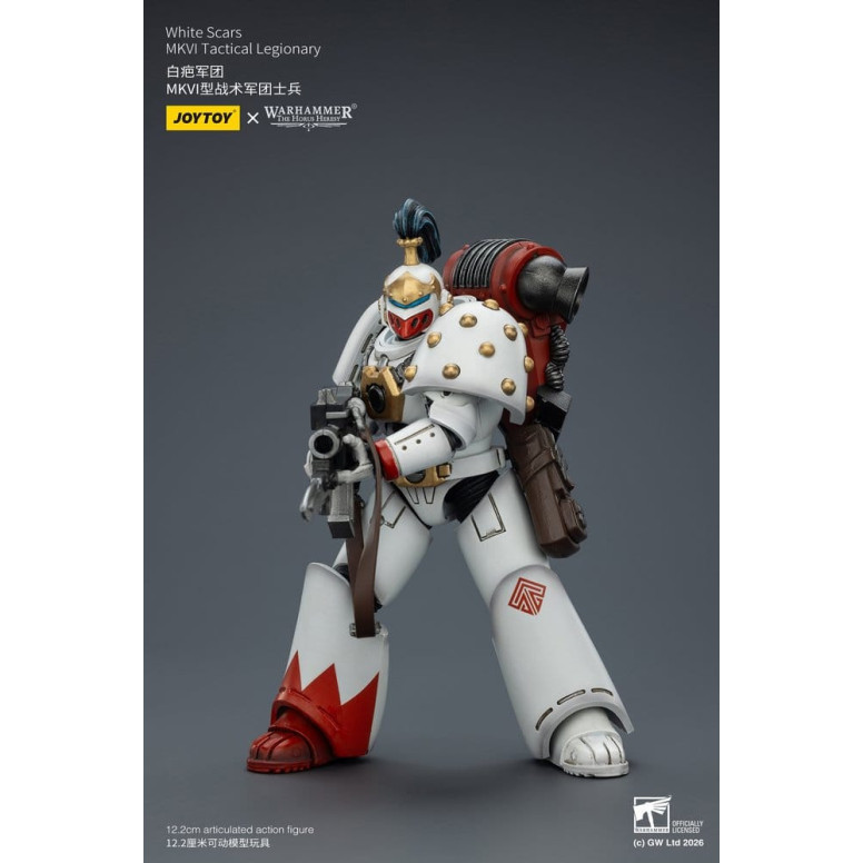 Joytoy - Warhammer - White Scars Mk IV Tactical Squad - MKVI Tactical Legionary 1/18