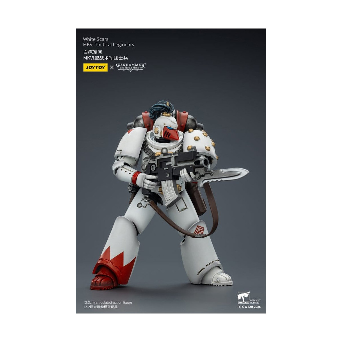 Joytoy - Warhammer - White Scars Mk IV Tactical Squad - MKVI Tactical Legionary 1/18