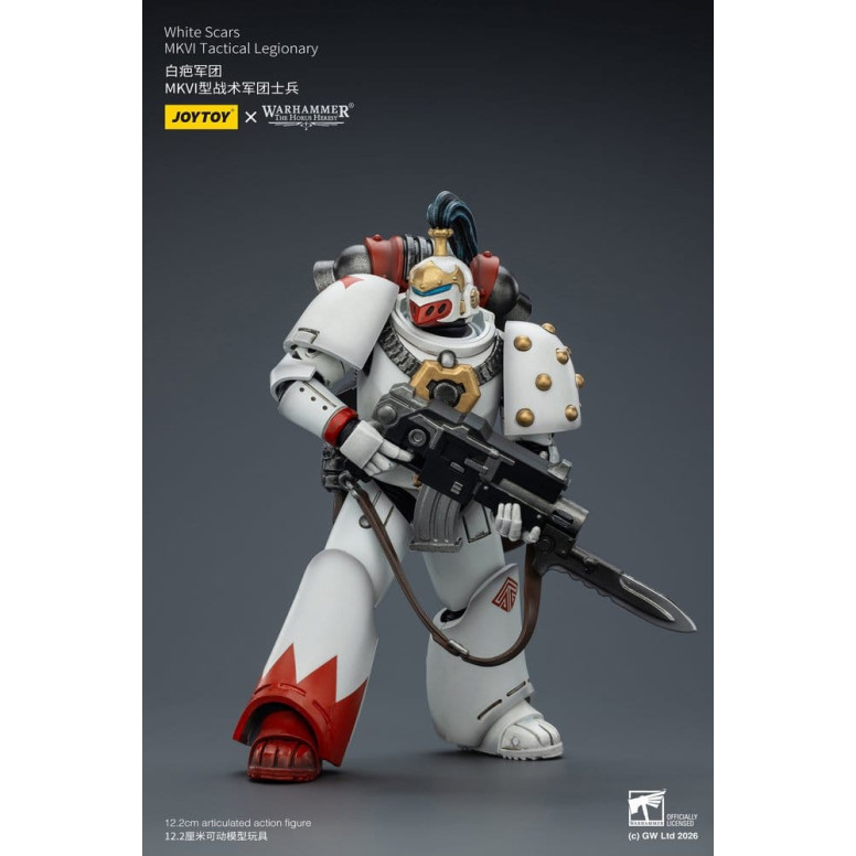 Joytoy - Warhammer - White Scars Mk IV Tactical Squad - MKVI Tactical Legionary 1/18