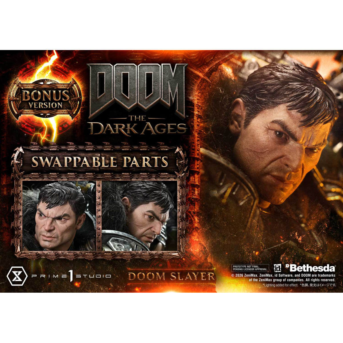Prime 1 Studio - Doom: The Dark Ages - Doom Slayer Deluxe Bonus Version.