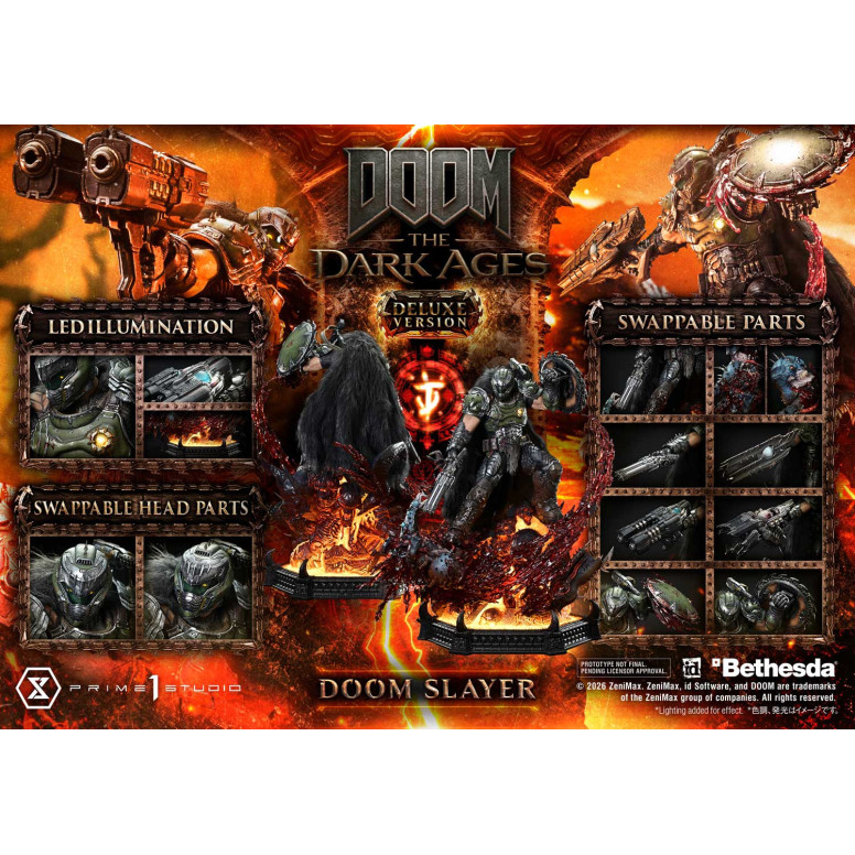 Prime 1 Studio - Doom: The Dark Ages - Doom Slayer Deluxe Bonus Version.