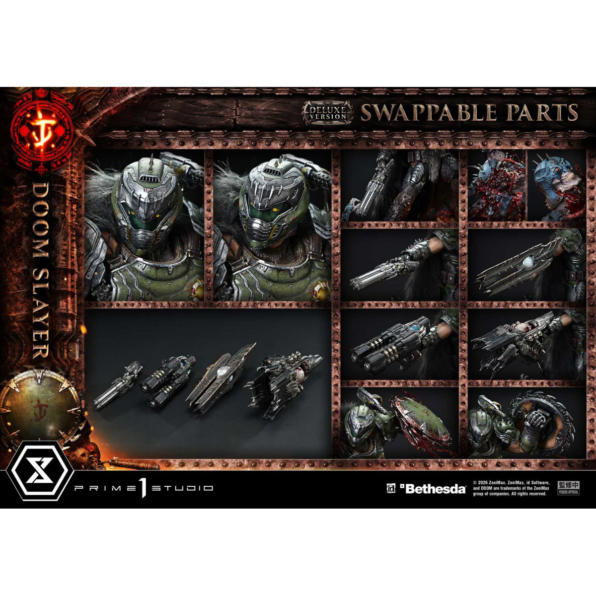 Prime 1 Studio - Doom: The Dark Ages - Doom Slayer Deluxe Bonus Version.