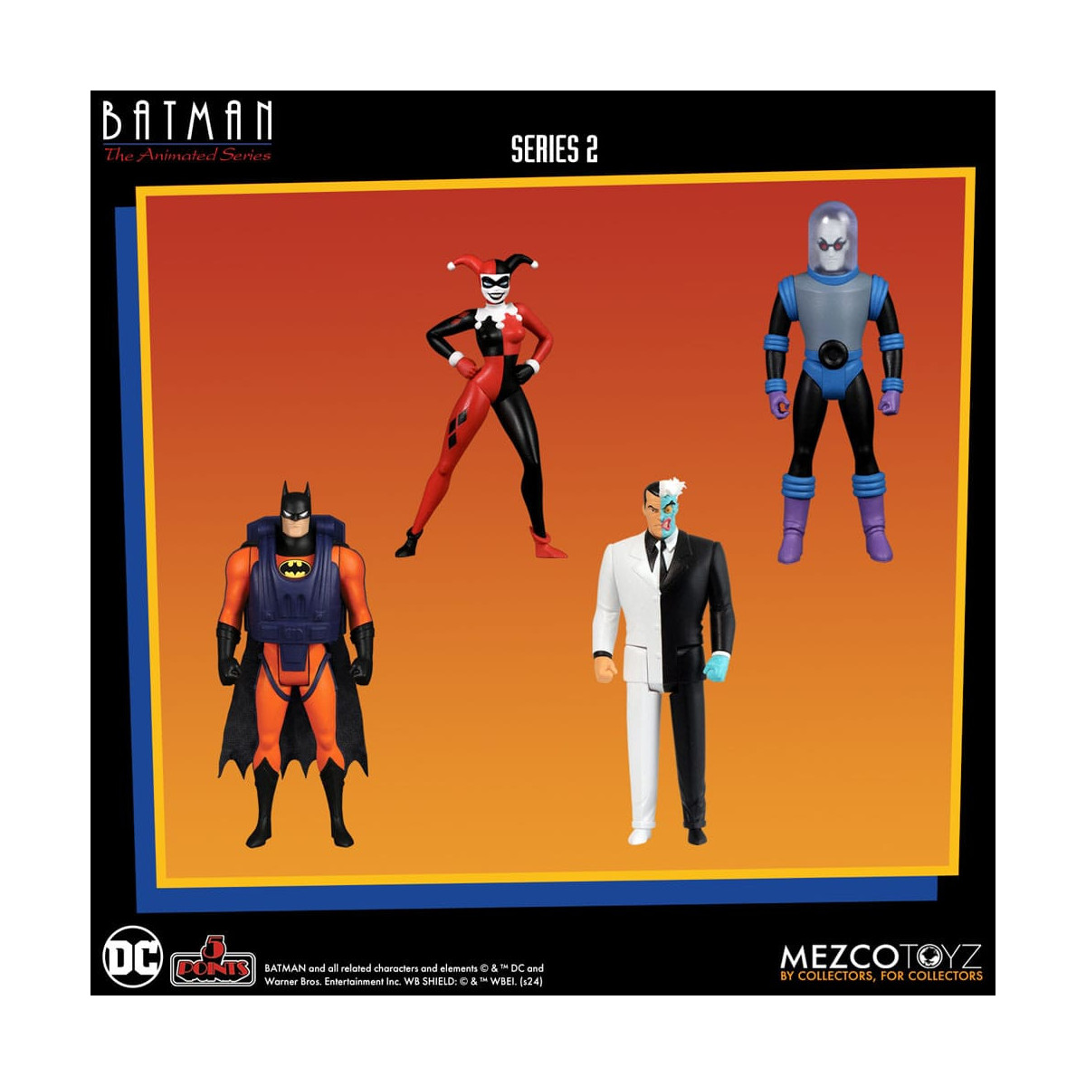 Mezco 5 Punkte - DC Comics Batman: The Animated Series - Deluxe Boxset 4 Personen - Serie 2