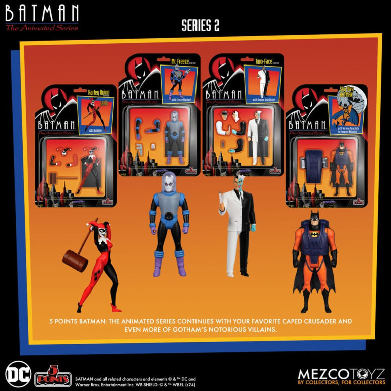 Mezco 5 Punkte - DC Comics Batman: The Animated Series - Deluxe Boxset 4 Personen - Serie 2