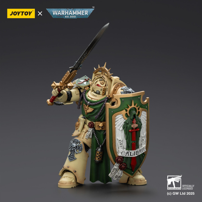 JoyToy Space Marines - Dark Angels - Deathwing Knight with Power Sword Storm Shield and teleport homer 1/18 - Warhammer 40K