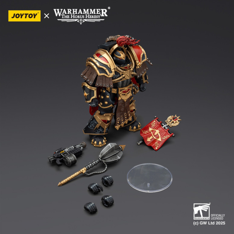JoyToy Space Marines - Sons of Horus - Legion Cataphractii Praetor with Combi-Melta and Power Maul 1/18 - Warhammer 40K