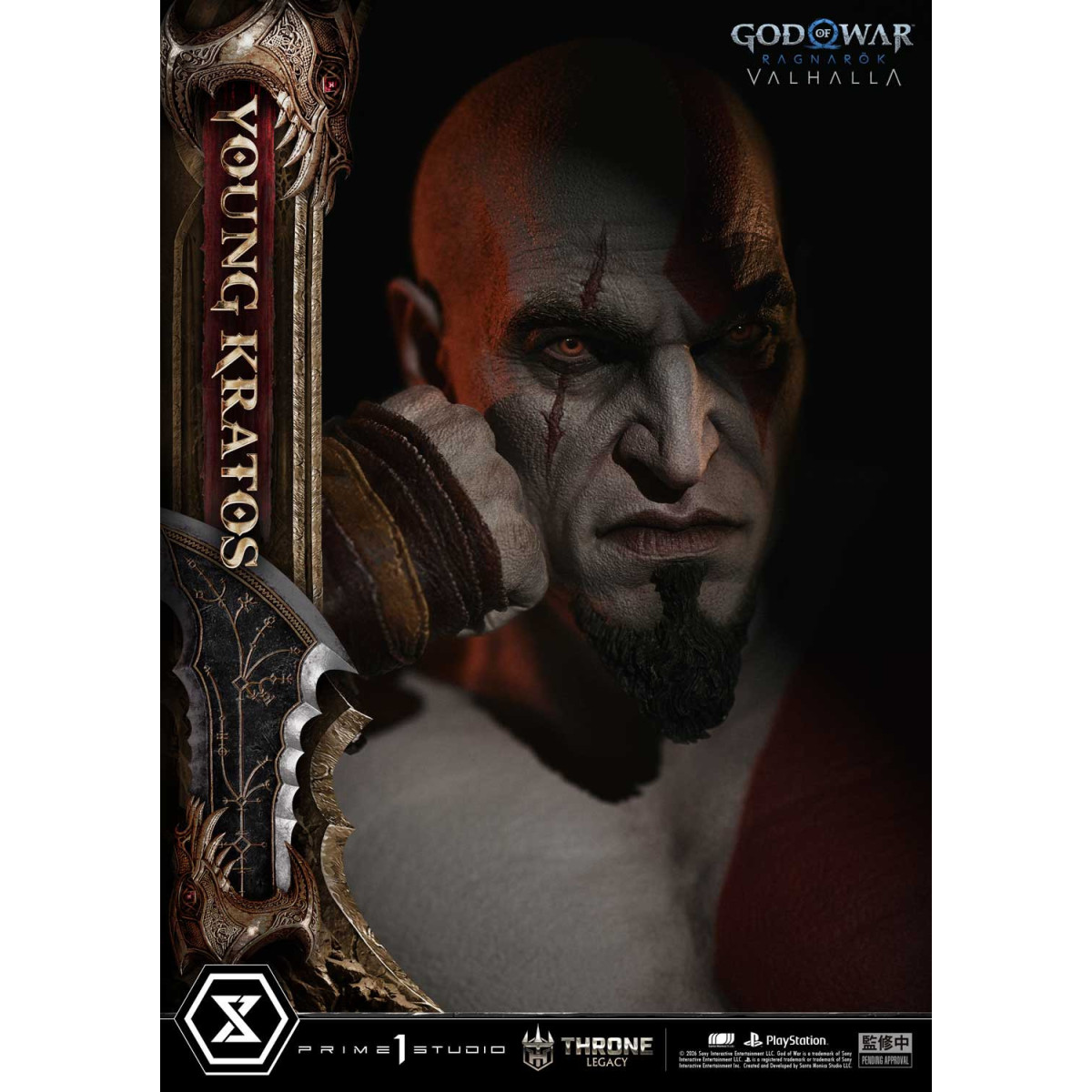 Prime 1 Studio - God of War: Ragnarok Valhalla - YOUNG KRATOS Bonus Version - Throne Legacy 1/3