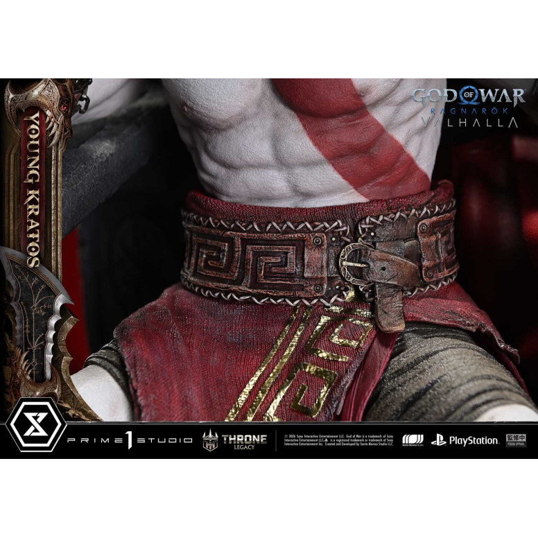 Prime 1 Studio - God of War: Ragnarok Valhalla - YOUNG KRATOS Bonus Version - Throne Legacy 1/3