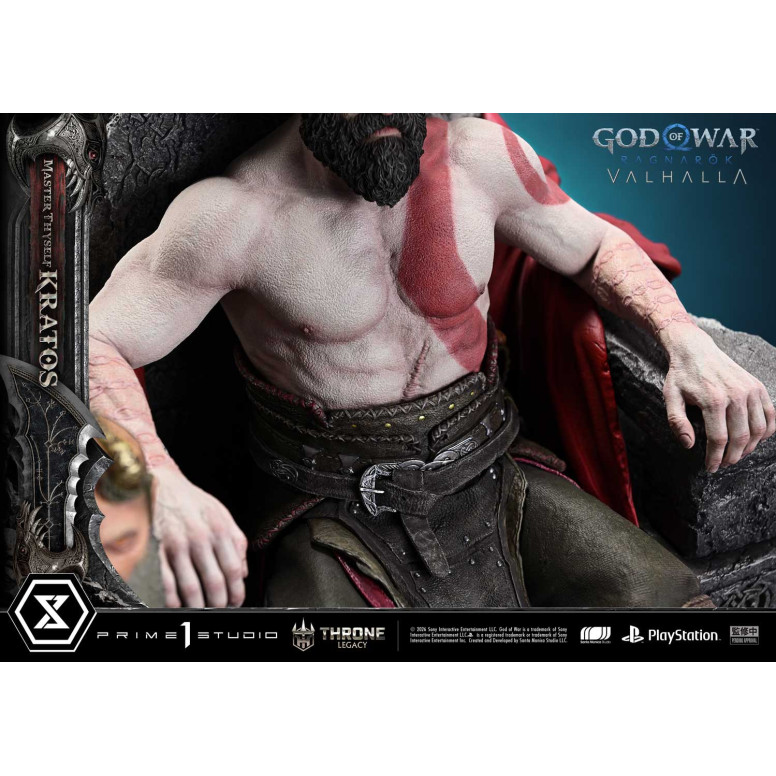 Prime 1 Studio - God of War: Ragnarok Valhalla - MASTER THYSELF KRATOS Bonus Version - Throne Legacy 1/3