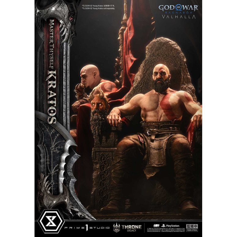 Prime 1 Studio - God of War: Ragnarok Valhalla - MASTER THYSELF KRATOS Bonus Version - Throne Legacy 1/3
