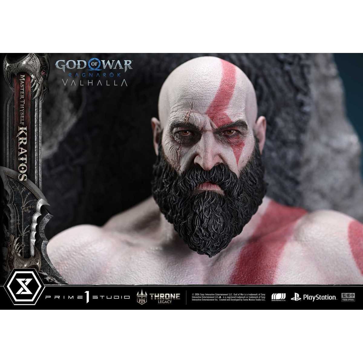 Prime 1 Studio - God of War: Ragnarok Valhalla - MASTER THYSELF KRATOS Bonus Version - Throne Legacy 1/3