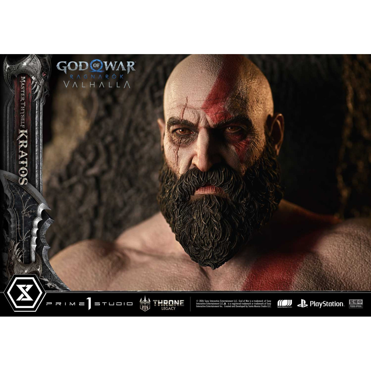 Prime 1 Studio - God of War: Ragnarok Valhalla - MASTER THYSELF KRATOS Bonus Version - Throne Legacy 1/3