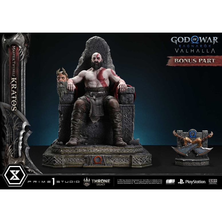Prime 1 Studio - God of War: Ragnarok Valhalla - MASTER THYSELF KRATOS Bonus Version - Throne Legacy 1/3