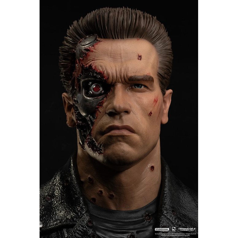 Pure Arts Terminator 2 T-800 Model 101 Battle Damaged Art Die Maske