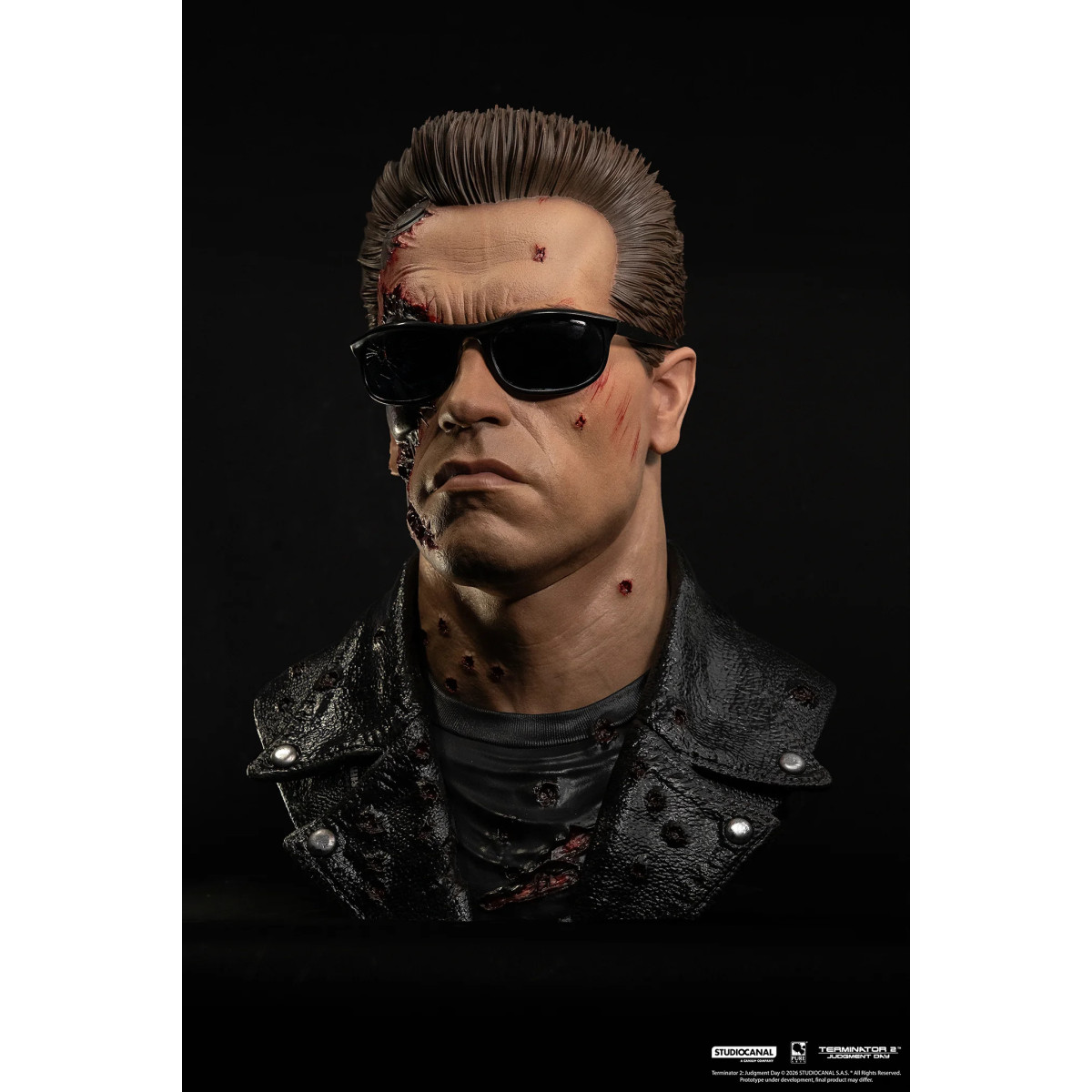 Pure Arts Terminator 2 T-800 Model 101 Battle Damaged Art Die Maske
