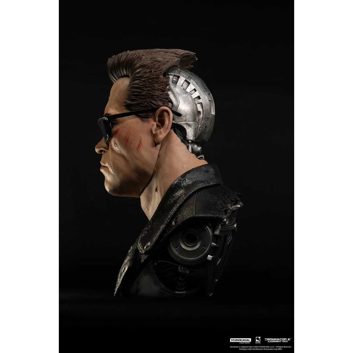 Pure Arts Terminator 2 T-800 Model 101 Battle Damaged Art Die Maske