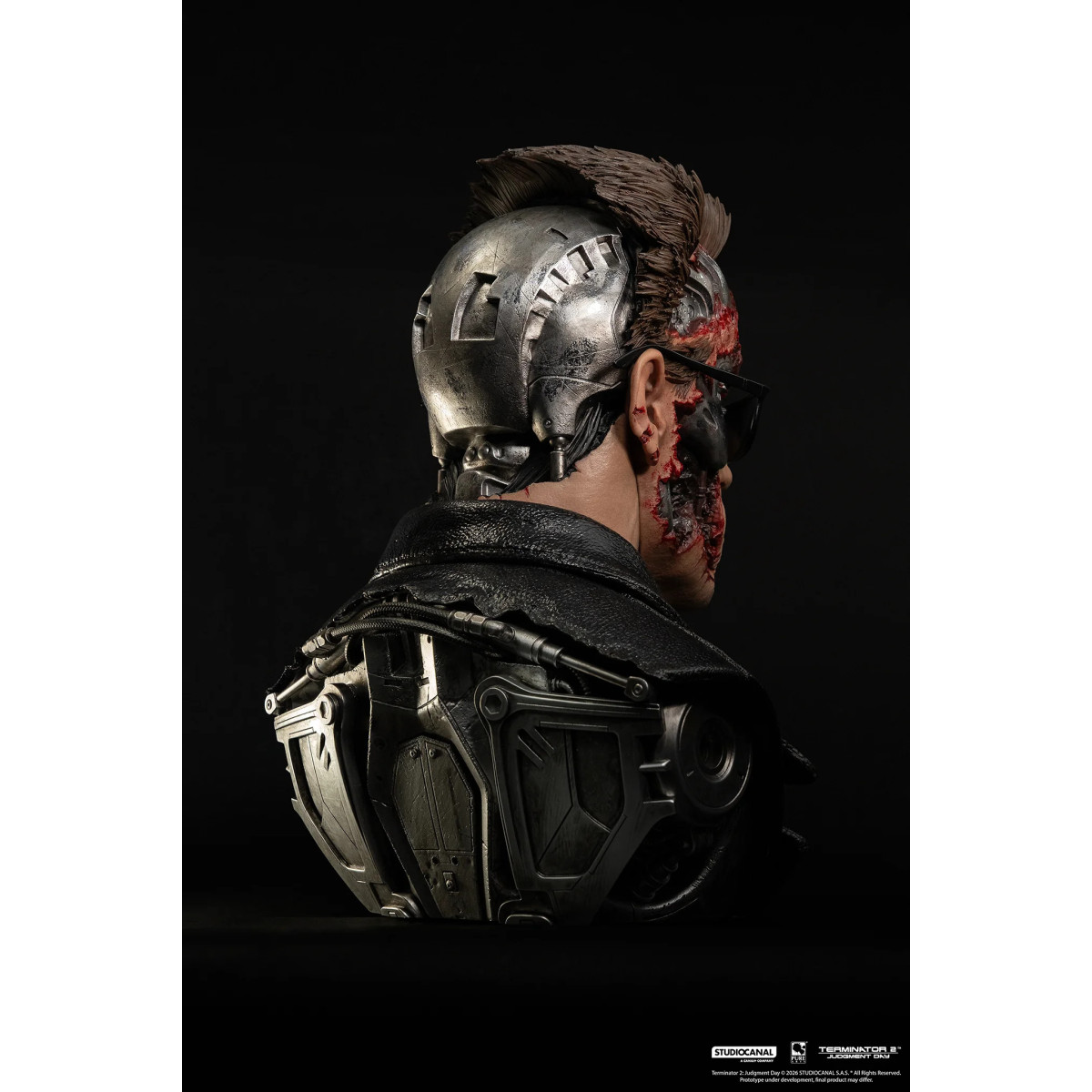 Pure Arts Terminator 2 T-800 Model 101 Battle Damaged Art Die Maske