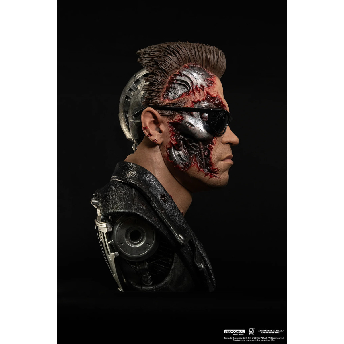 Pure Arts Terminator 2 T-800 Model 101 Battle Damaged Art Die Maske