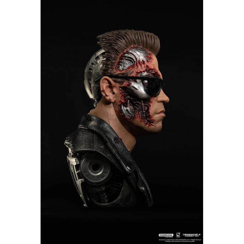 Pure Arts Terminator 2 T-800 Model 101 Battle Damaged Art Die Maske