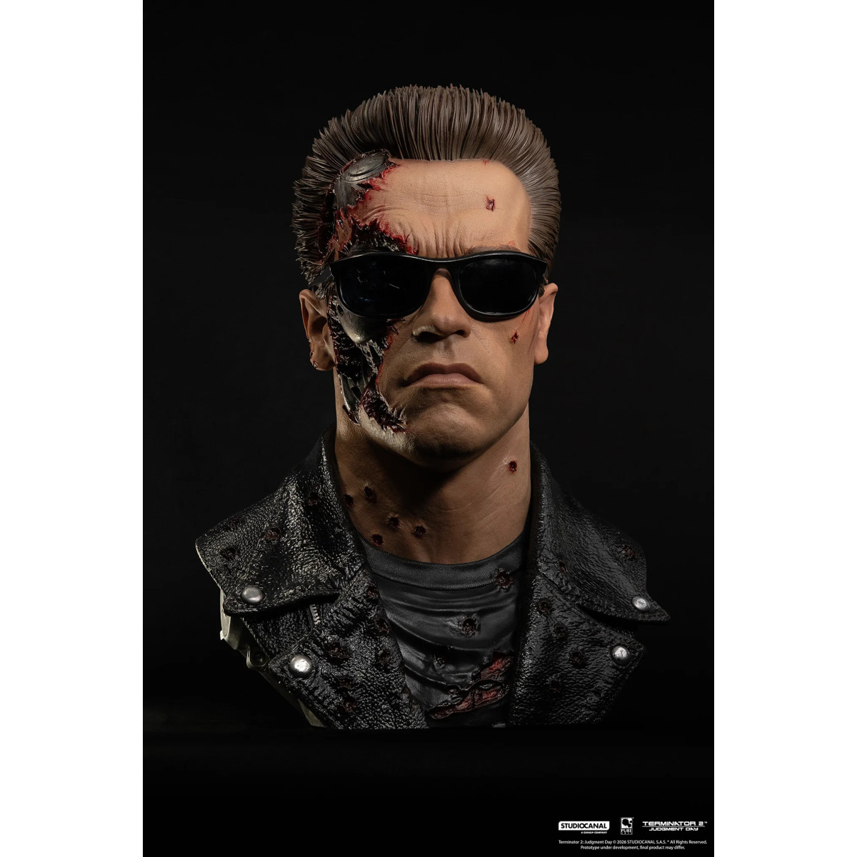 Pure Arts Terminator 2 T-800 Model 101 Battle Damaged Art Die Maske