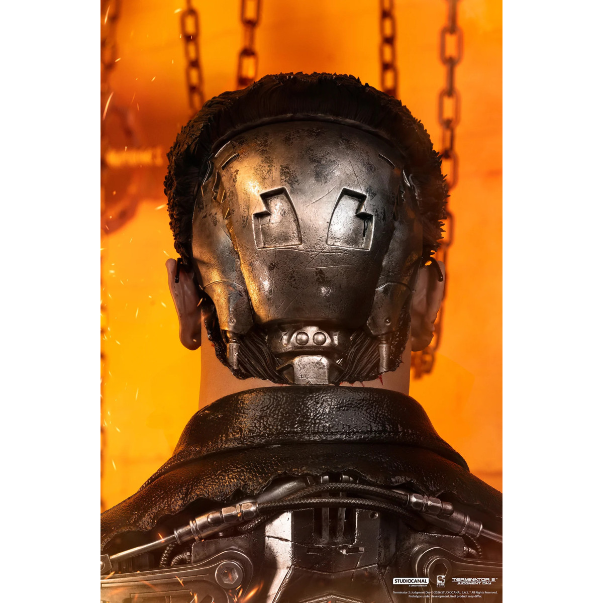 Pure Arts Terminator 2 T-800 Model 101 Battle Damaged Art Die Maske
