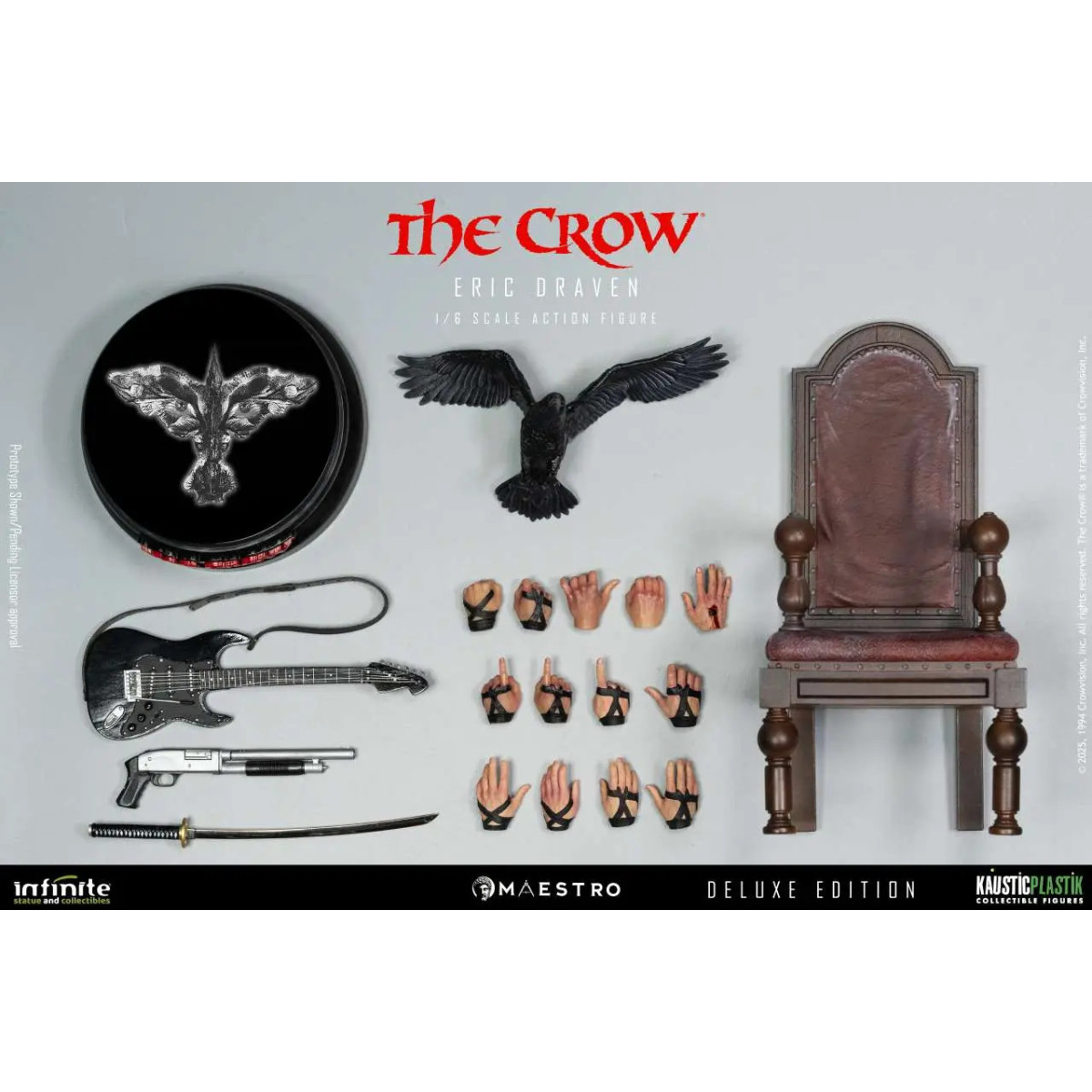 Infinite Statue X Kaustic Plastik - Maestro - Eric Draven Luxury Action Figure Deluxe Edition 1/6 - - The Crow / Die Krähe