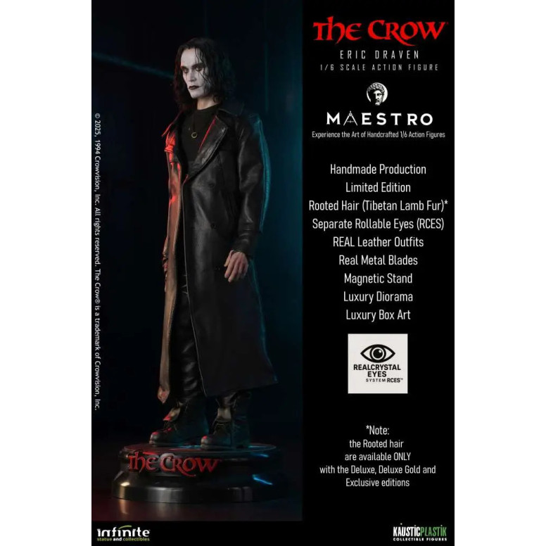 Infinite Statue X Kaustic Plastik - Maestro - Eric Draven Luxury Action Figure Deluxe Edition 1/6 - - The Crow / Die Krähe