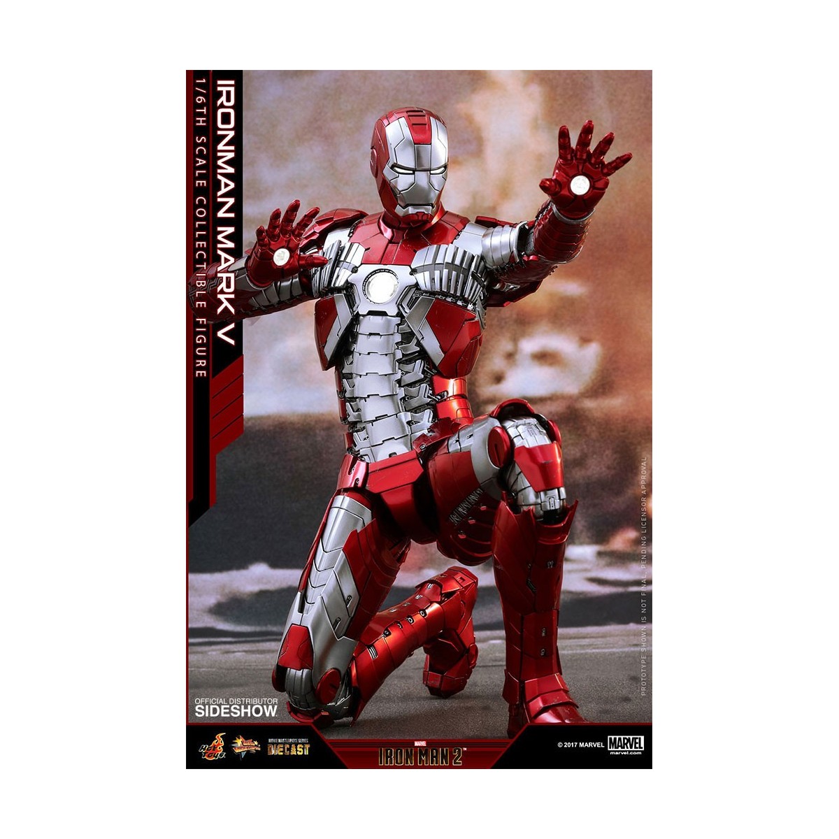 Hot Toys Iron Man Mark V Movie Masterpiece Diecast 1/6