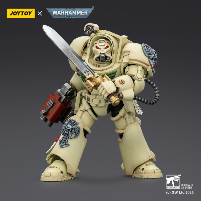 JoyToy Space Marines - Dark Angels - Deathwing Terminator 1 with Power Sword and Storm Bolter 1/18 - Warhammer 40k