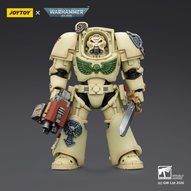 JoyToy Space Marines - Dark Angels - Deathwing Terminator 1 with Power Sword and Storm Bolter 1/18 - Warhammer 40k