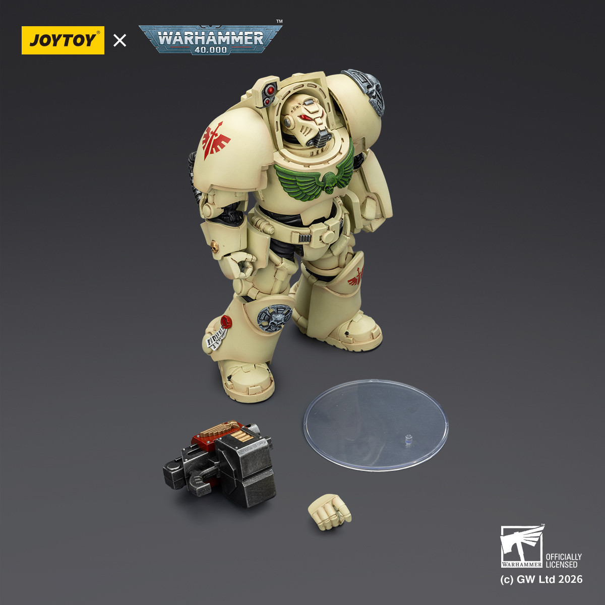 JoyToy Space Marines - Dark Angels - Deathwing Terminator 2 with Power Fist and Storm Bolter 1/18 - Warhammer 40k