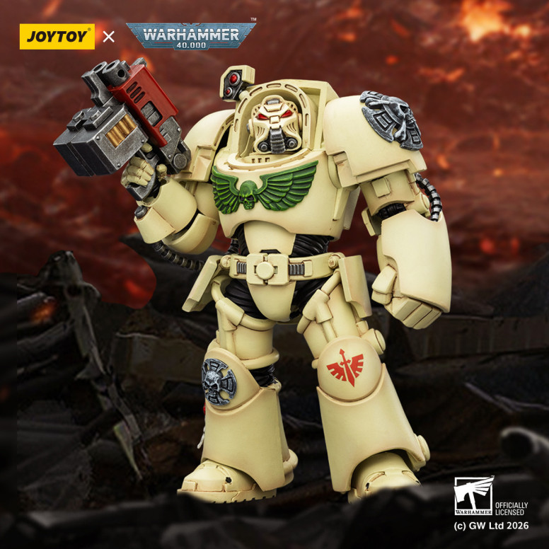 JoyToy Space Marines - Dark Angels - Deathwing Terminator 2 with Power Fist and Storm Bolter 1/18 - Warhammer 40k