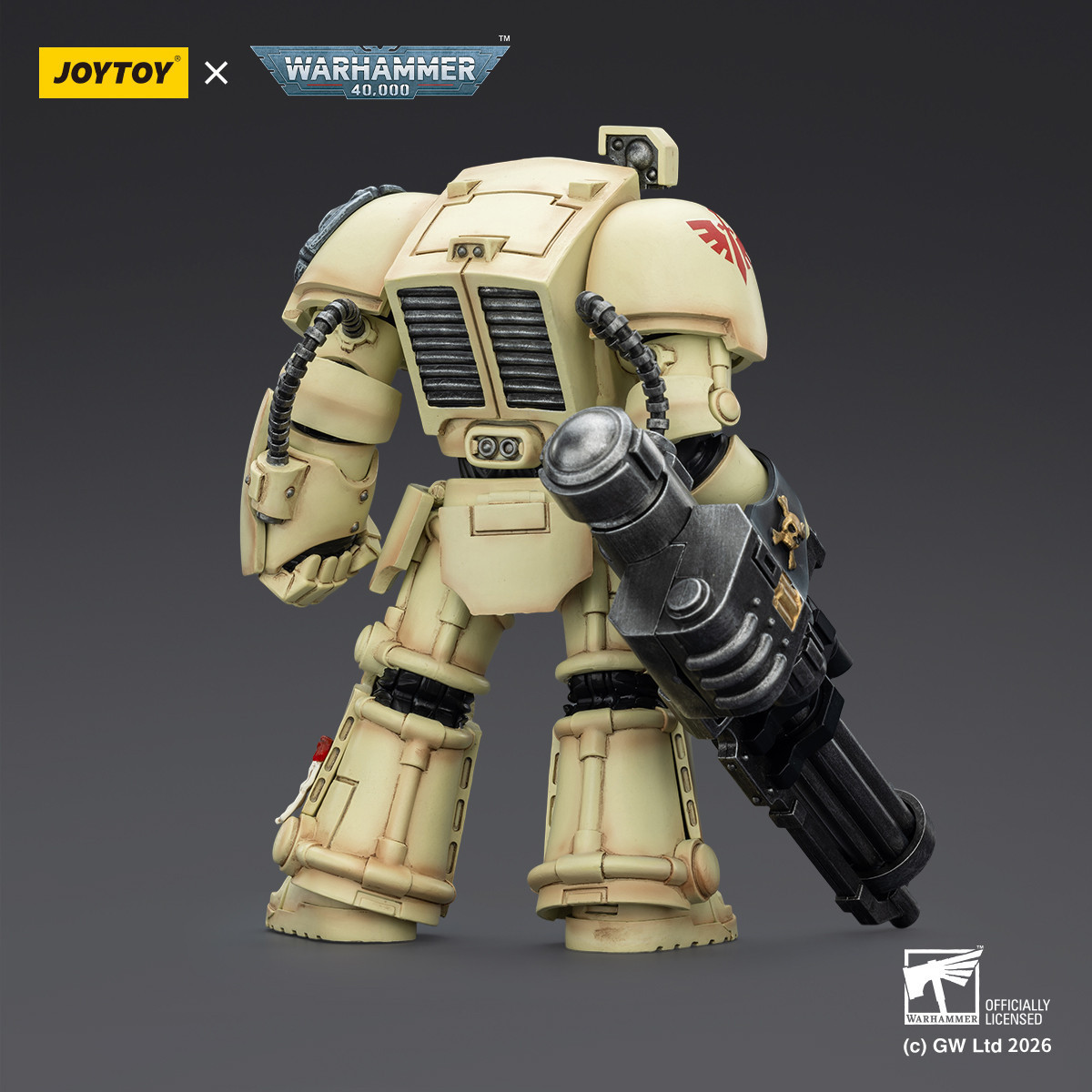 JoyToy Space Marines - Dark Angels - Deathwing Terminator 3 with Power Fist and Assault Cannon 1/18 - Warhammer 40k