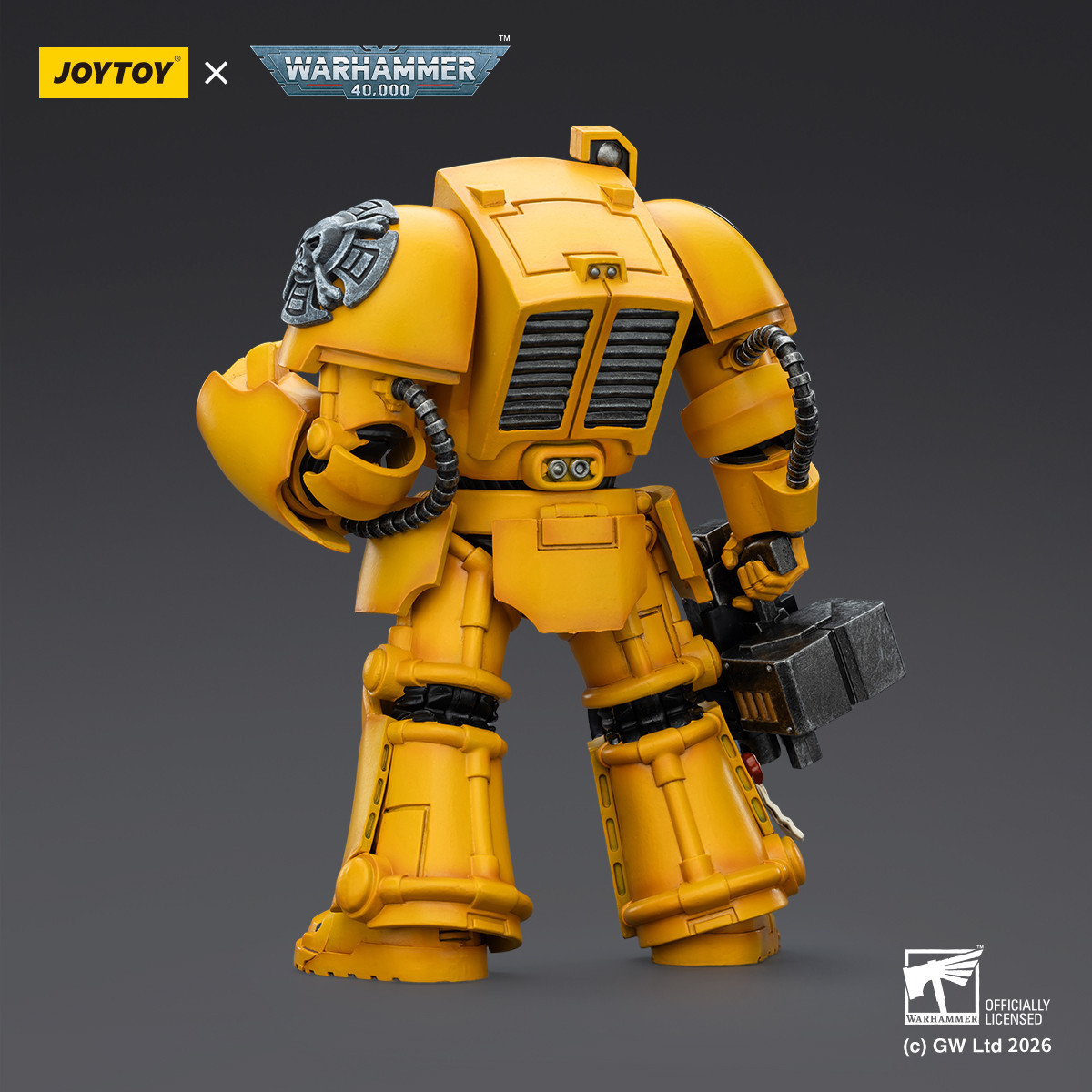 JoyToy Space Marines - Imperial Fists - Terminator 2 with Power Fist and Storm Bolter 1/18 - Warhammer 40k