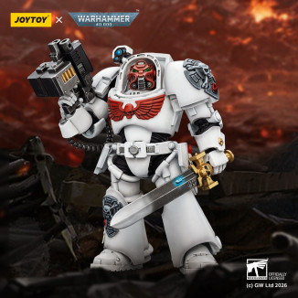 JoyToy Space Marines - White Scars - Terminator 1 with Power Sword and Storm Bolter 1/18 - Warhammer 40k