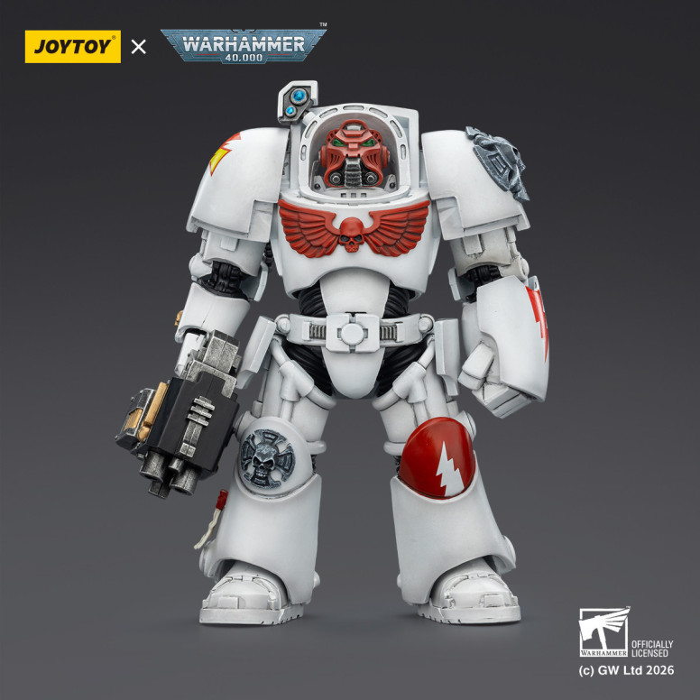 JoyToy Space Marines - White Scars - Terminator 2 with Power Fist and Storm Bolter 1/18 - Warhammer 40k