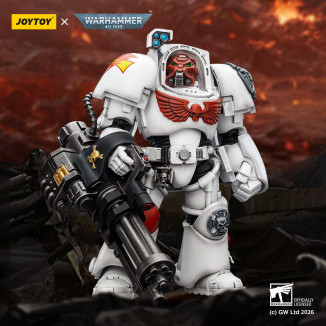 JoyToy Space Marines - White Scars - Terminator 3 with Power Fist and Assault Cannon 1/18 - Warhammer 40k