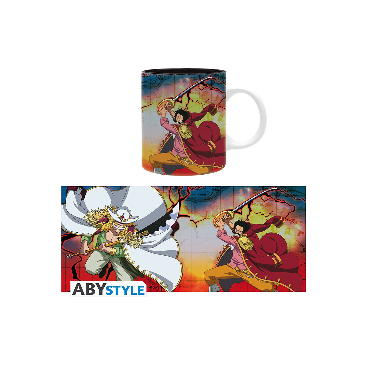 ABYstyle - One Piece - Becher - 320 ml - Roger vs Whitebeard