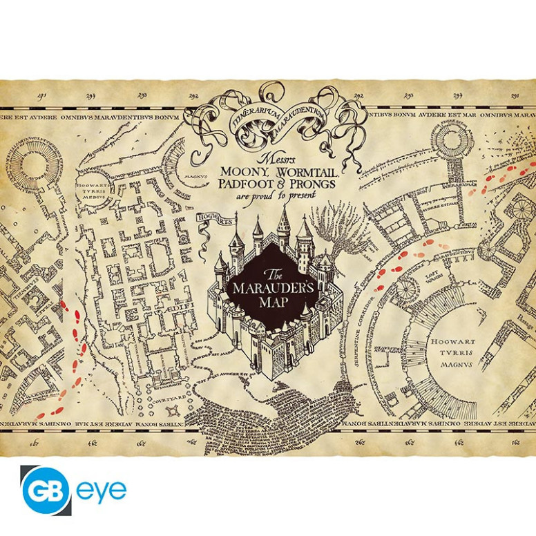 ABYstyle - HARRY POTTER Poster Pergament Karte des Marodeurs