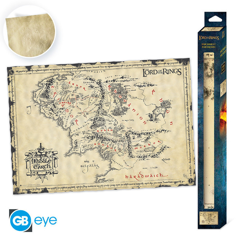 ABYstyle - DER HERR DER RINGE Poster Pergament Mittelerde