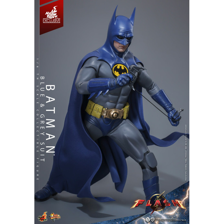 Hot Toys - Batman (Blue & grey Suit) Movie Masterpiece 1/6 The The Flash - Hot Toys Exclusive