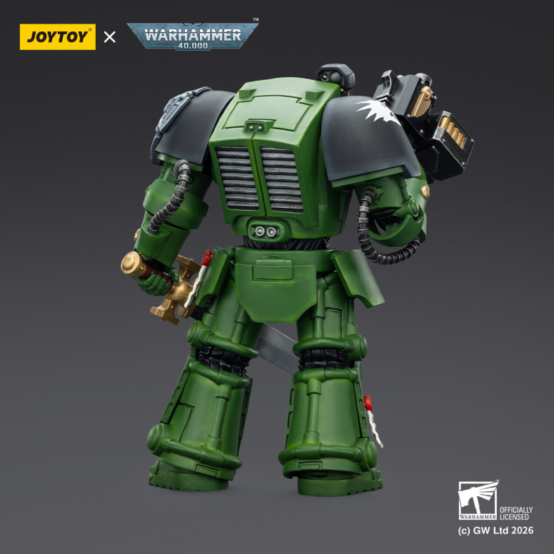 JoyToy Space Marines - Salamanders - Terminator 1 with Power Sword and Storm Bolter 1/18 - Warhammer 40k