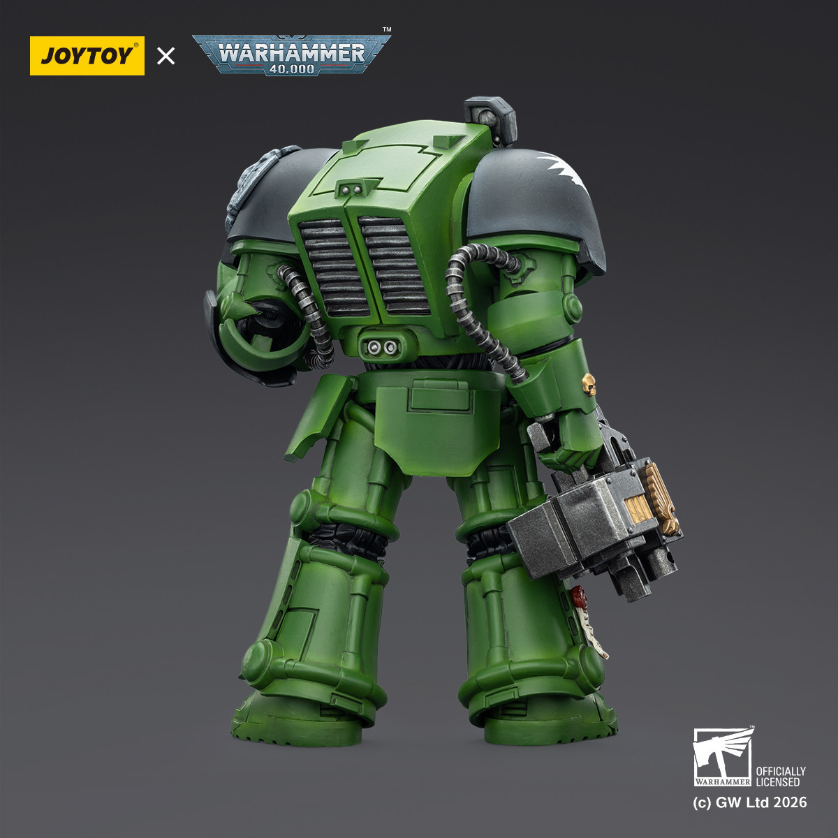 JoyToy Space Marines - Salamanders - Terminator 2 with Power Fist and Storm Bolter 1/18 - Warhammer 40k