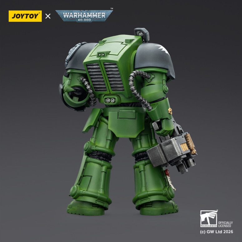 JoyToy Space Marines - Salamanders - Terminator 2 with Power Fist and Storm Bolter 1/18 - Warhammer 40k