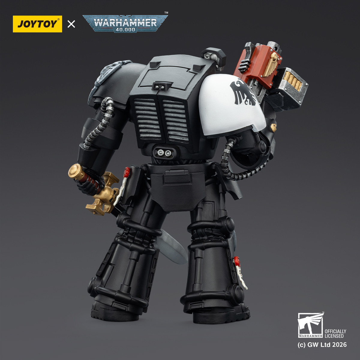 JoyToy Space Marines - Raven Guard - Terminator 1 with Power Sword and Storm Bolter 1/18 - Warhammer 40k