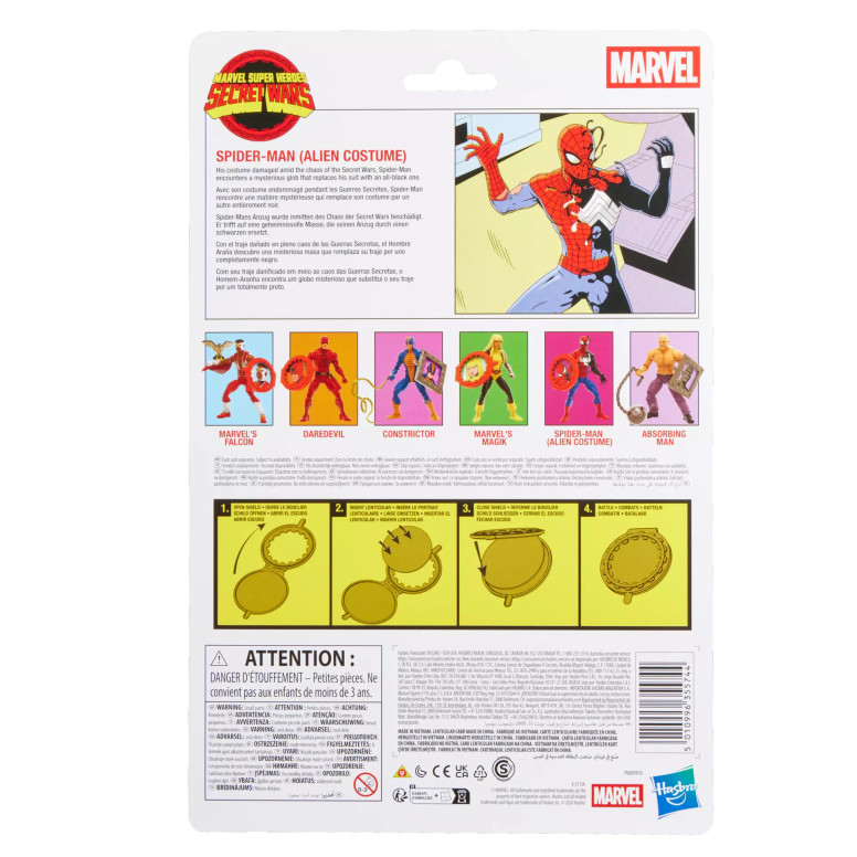 Hasbro Marvel Legends Series - Spider-Man (Alien Kostüm) - Secret Wars serie 2