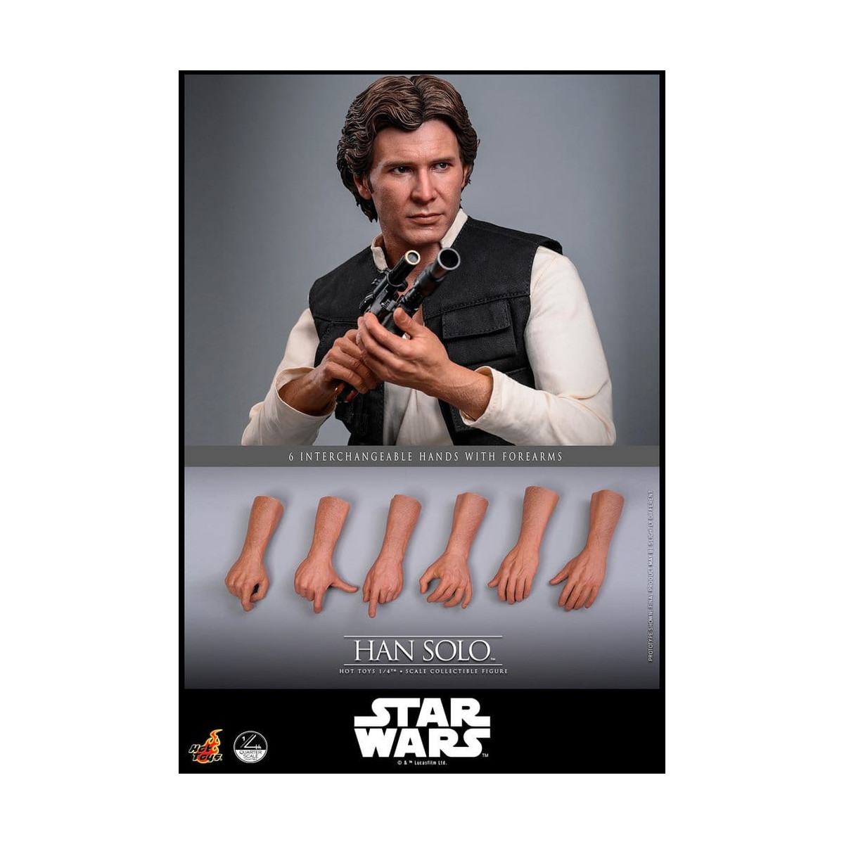 Hot Toys Star Wars Episode IV - Han Solo Movie Quarter Scale Collectible Figure