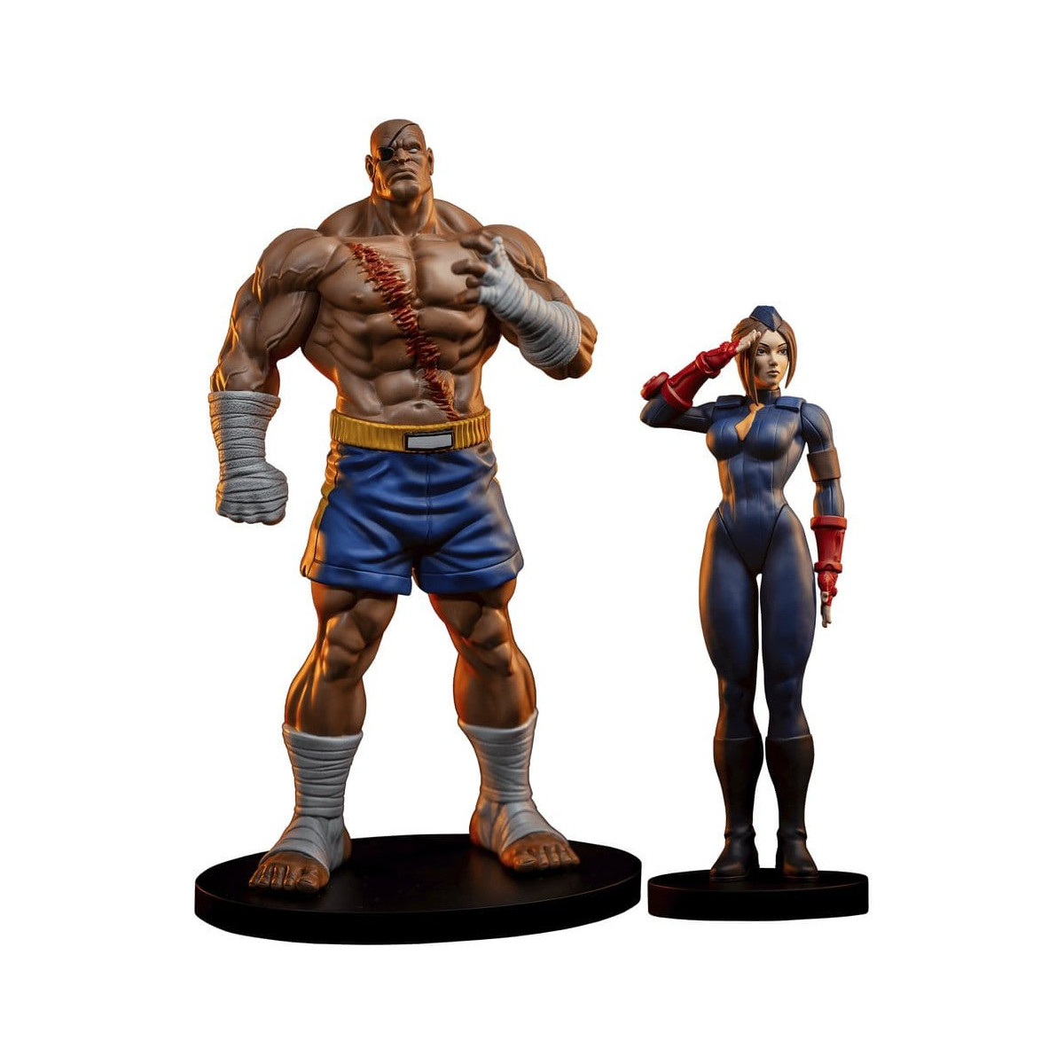 PCS - Street Fighter: Street Jam - Sagat & Juli 1:10 Scale Statue Set