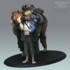 Weta - SAMWISE GAMGEE AND BILL THE PONY 1/6 - Der Herr der Ringe - Gebraucht