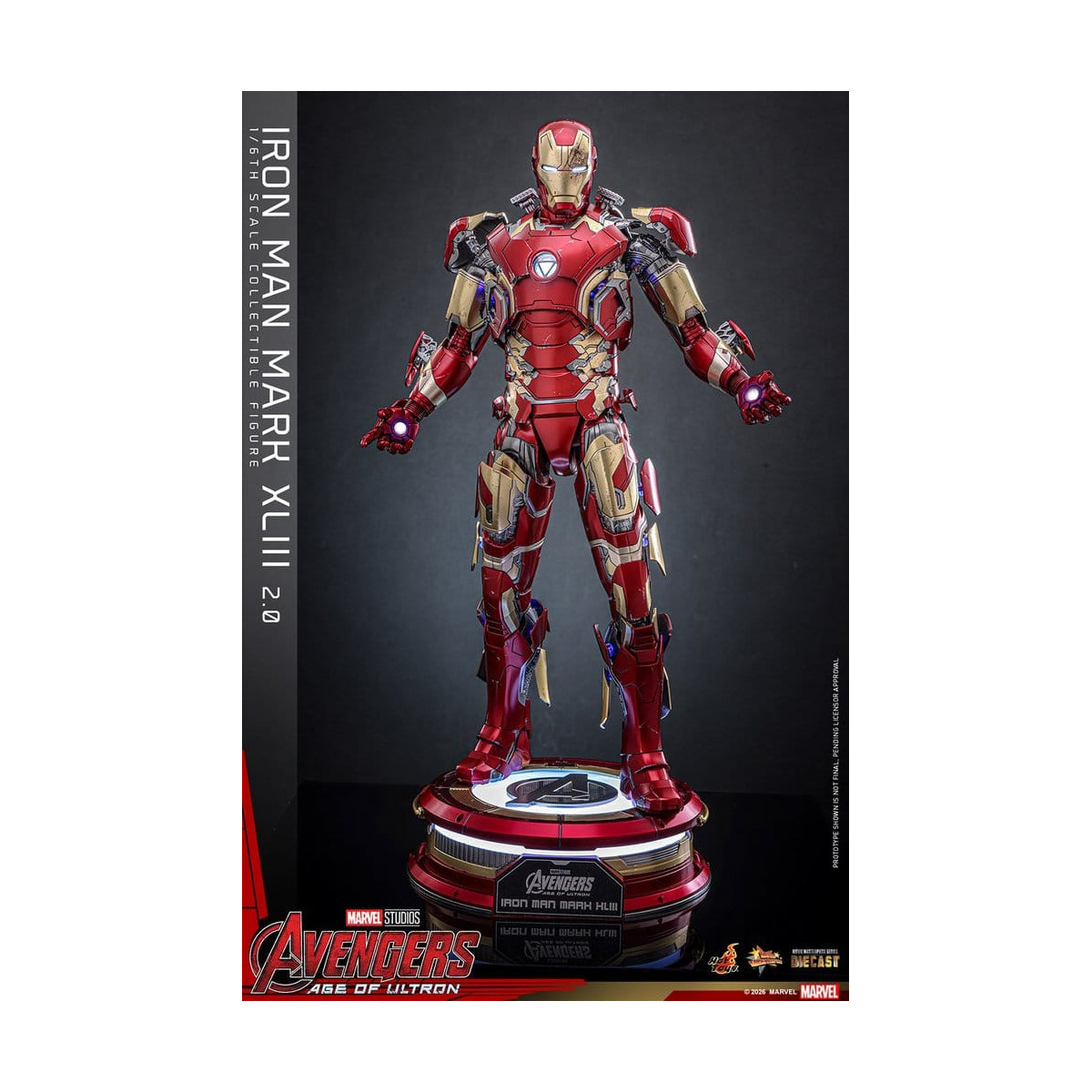 Hot Toys Iron Man Avengers 2 Age of Ultron - Iron Man Mark XLIII (2.0) Die Cast MMS 1/6